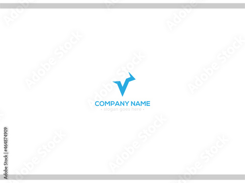 V logo design for company.V letter coporate logo Vector.typography design.svg