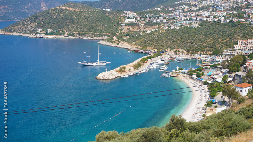 Fototapeta premium Beautiful view of the town in the Mediterranean sea