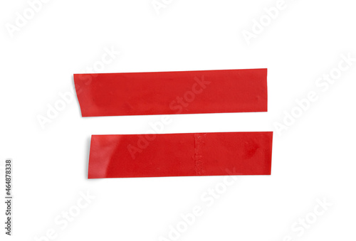 Free Download Set of red ribbons on a white background. Sticky tape. Duct tape of different sizes. Red electrical tape. Isolate. - GFXLoad