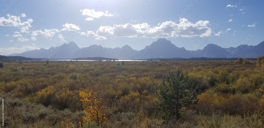 Teton Valley in early Fall, Grand Teton National Park, Wyoming Teton Valley in early Fall, Grand Teton National Park, Wyoming