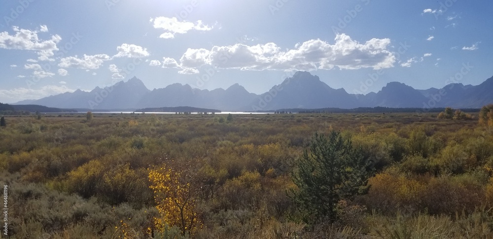 Teton Valley in early Fall, Grand Teton National Park, Wyoming