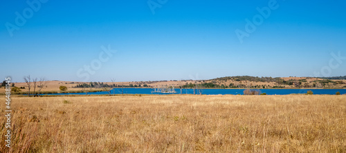 View of the main dam at Rietvlei Nature Reserve outside Tshwane, the capital of South Africa  photo