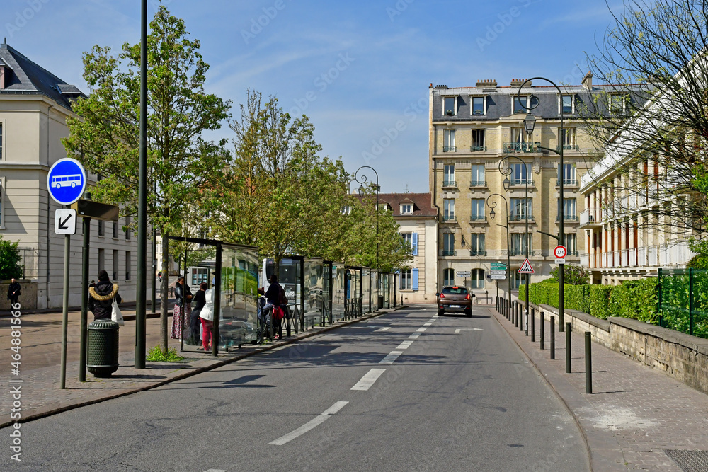 Saint Germain en Laye; France - april 18 2019 : picturesque city centre