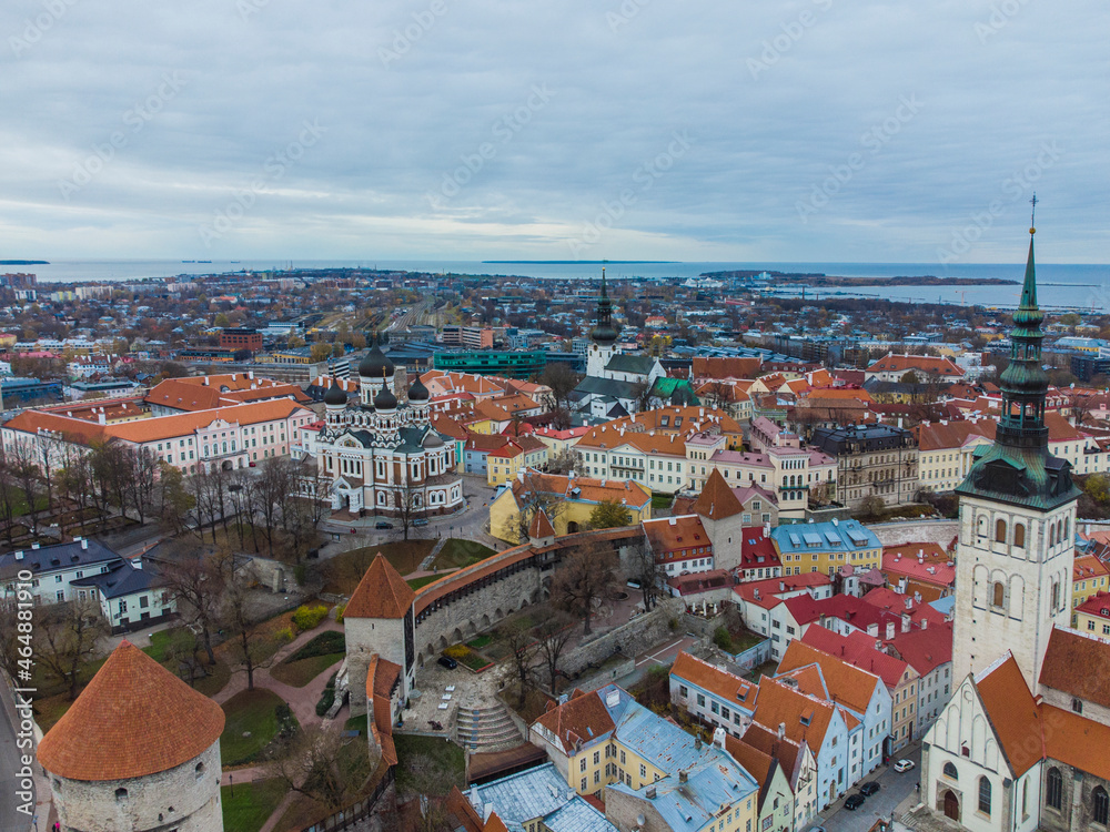 city of Tallinn aerial photography