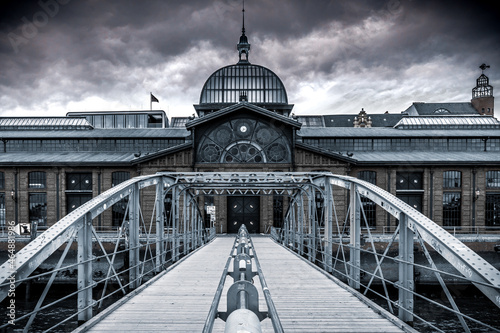 Photography Gloomy old fish market hall in Hamburg Altona - The old days