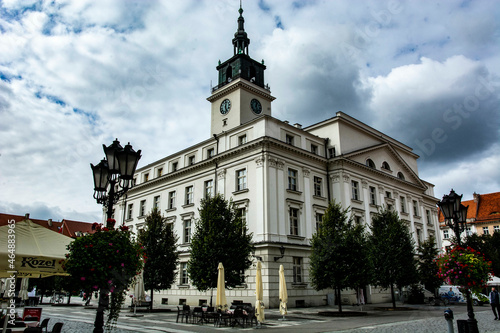 Obraz na płótnie stare miasto w Kaliszu w salonie