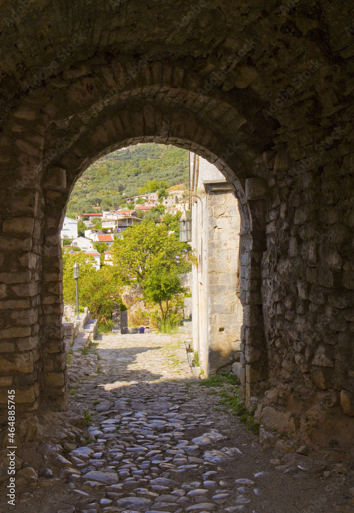 Ruins of Old Castle in Old Bar, Montenegro