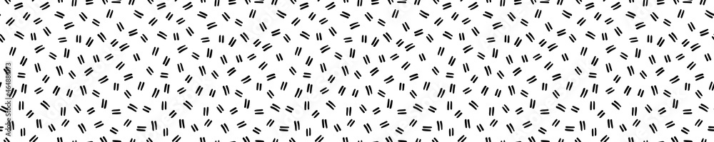 Seamless pattern with black brush strokes and white background Seamless pattern with black brush strokes and white background