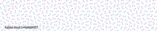 Seamless pattern with pink tulips