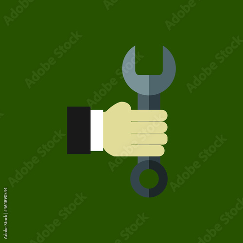 Wrench in hand