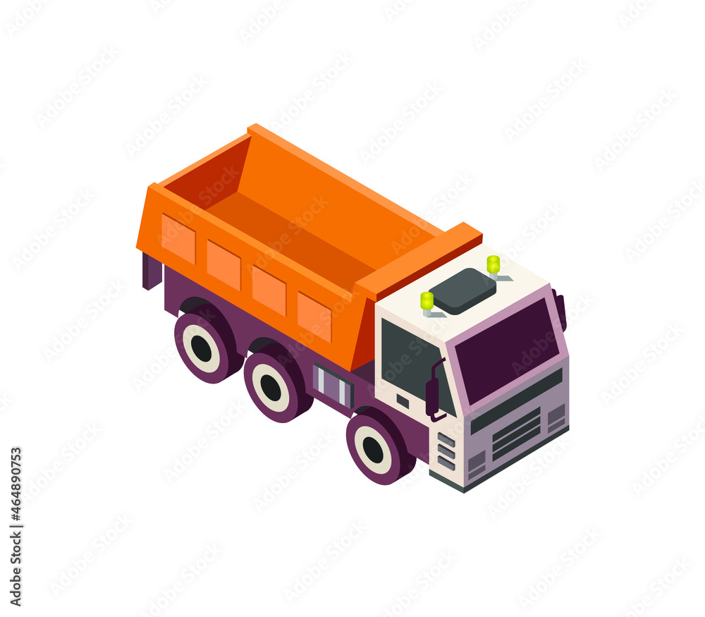 Fototapeta premium Isometric truck