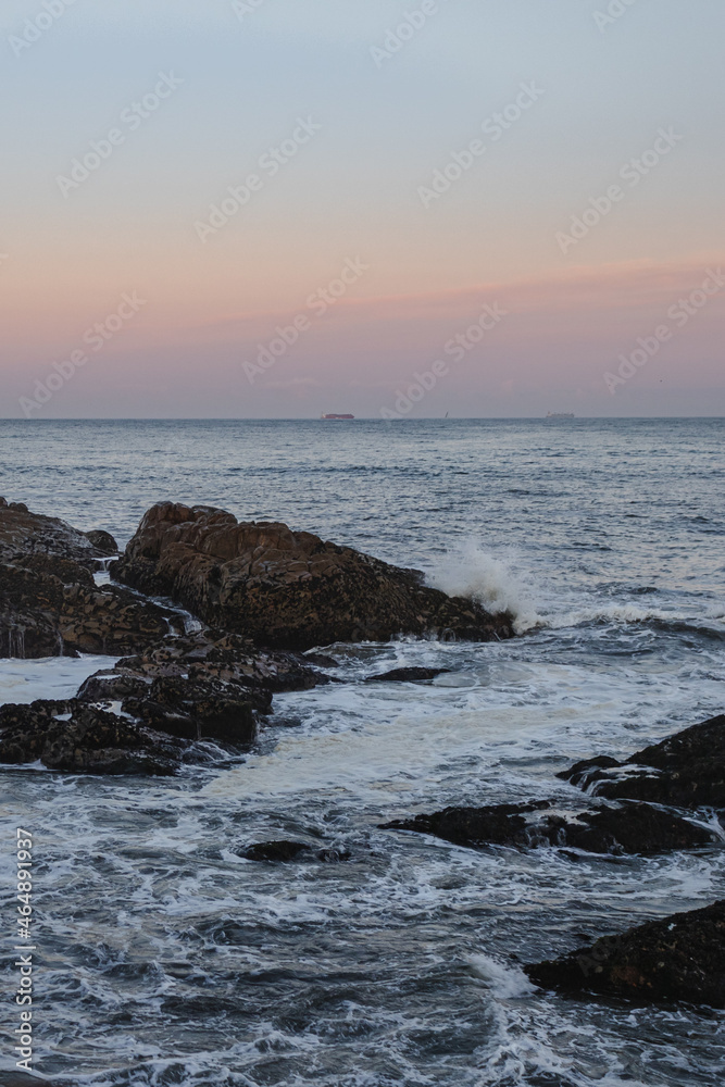 sunset over the sea