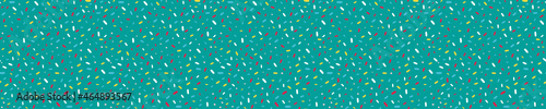 Blue seamless pattern with colorful sprinkles