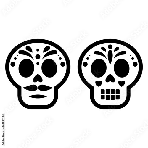 Icono, Calaveritas, Día de muertos, tradición mexicana(Icon, Calaveritas, Day of the dead, Mexican tradition)