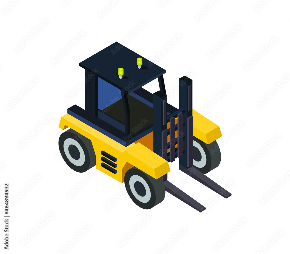 Isometric forklift Isometric forklift