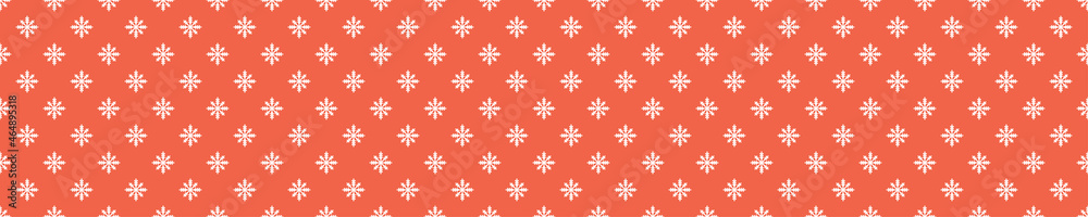 Red seamless pattern with snowflakes Red seamless pattern with snowflakes