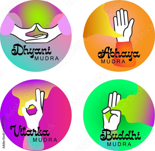 Holy Mudra Mandala Healthy Yogi Sign Set 