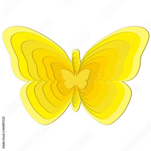 Butterfly paper effect. © Галина Гунич
