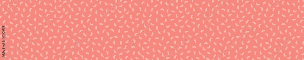 Pink seamless pattern with baby footsteps Pink seamless pattern with baby footsteps