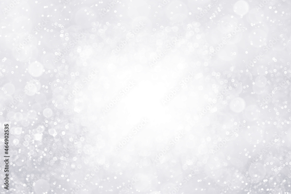 Fancy silver white glitter sparkle background for Christmas snow or anniversary