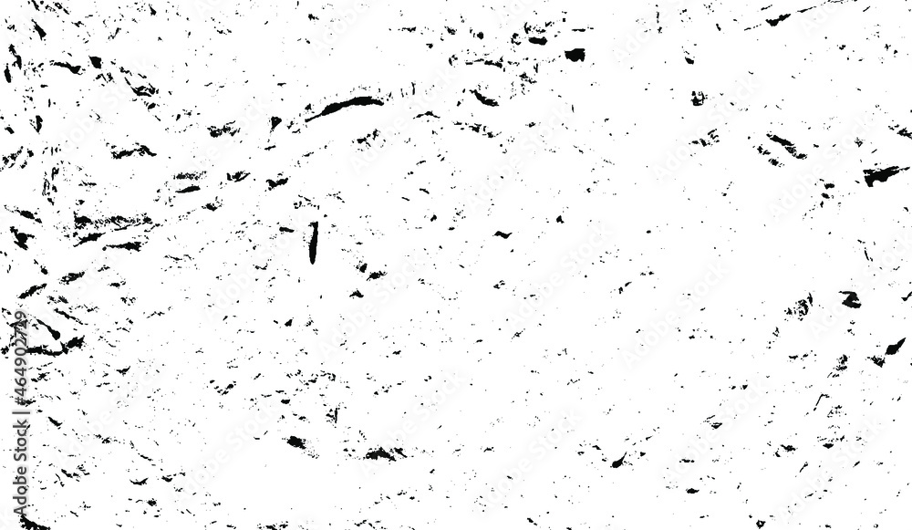 Aged wall texture. Grainy messy overlay of empty, aging, scratched wall. Grunge rough dirty background. Vector Illustration. Black isolated on white background. EPS10.