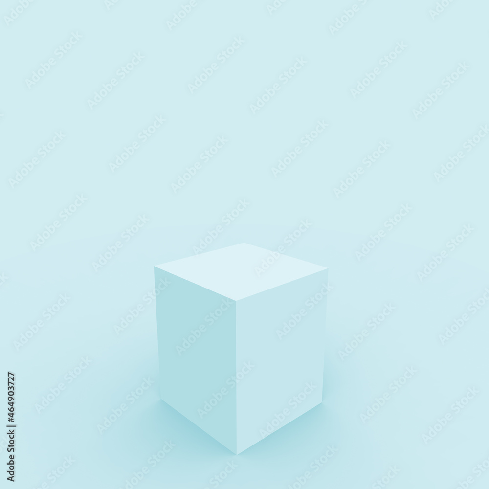 Abstract 3d blue cube and box podium minimal scene studio background. Abstract 3d blue cube and box podium minimal scene studio background.