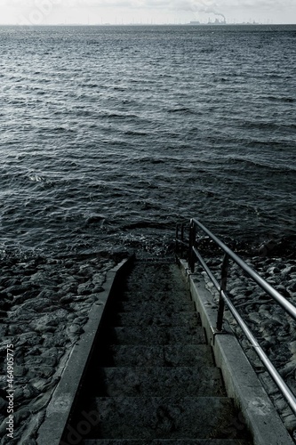 Treppe in die Nordsee