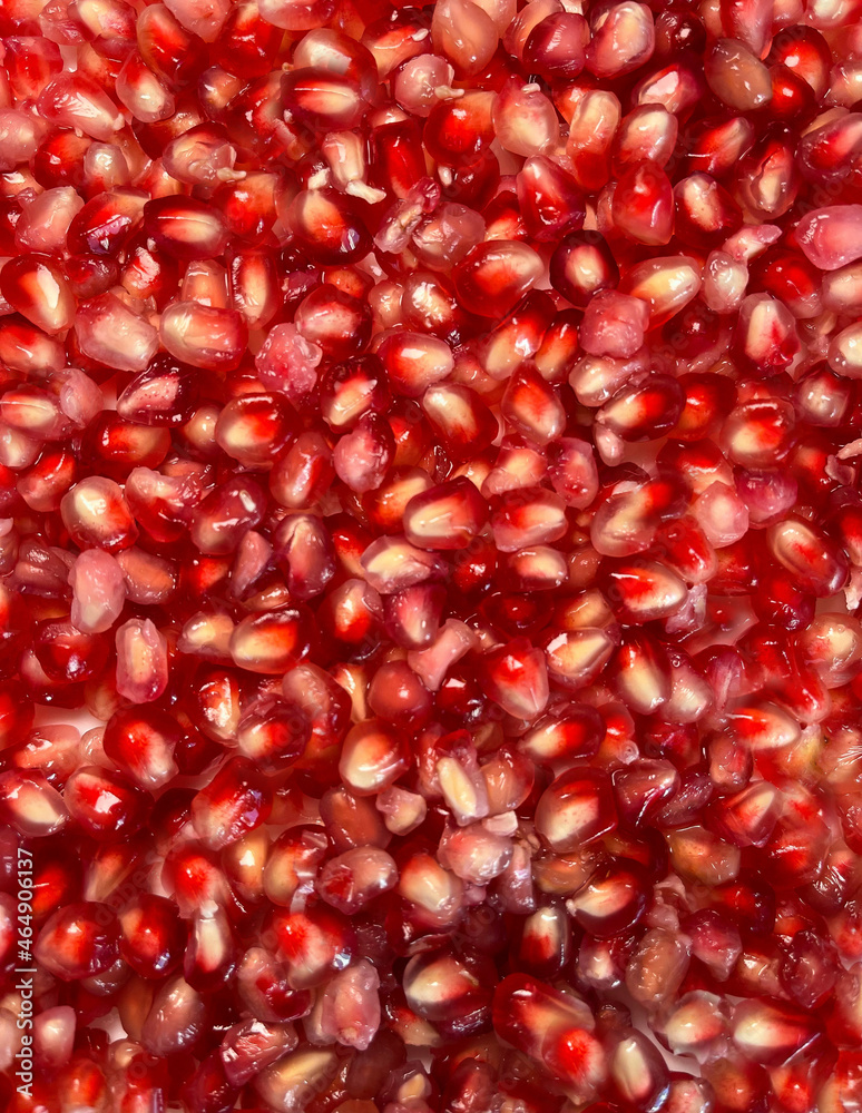 Red Pomegranate seeds closeup background Red Pomegranate seeds closeup background