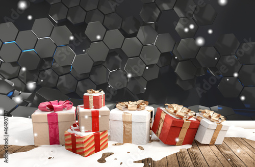 Christmas presents 3d-illus...