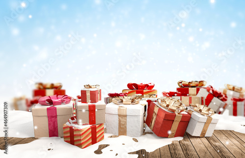Christmas presents 3d-illus...