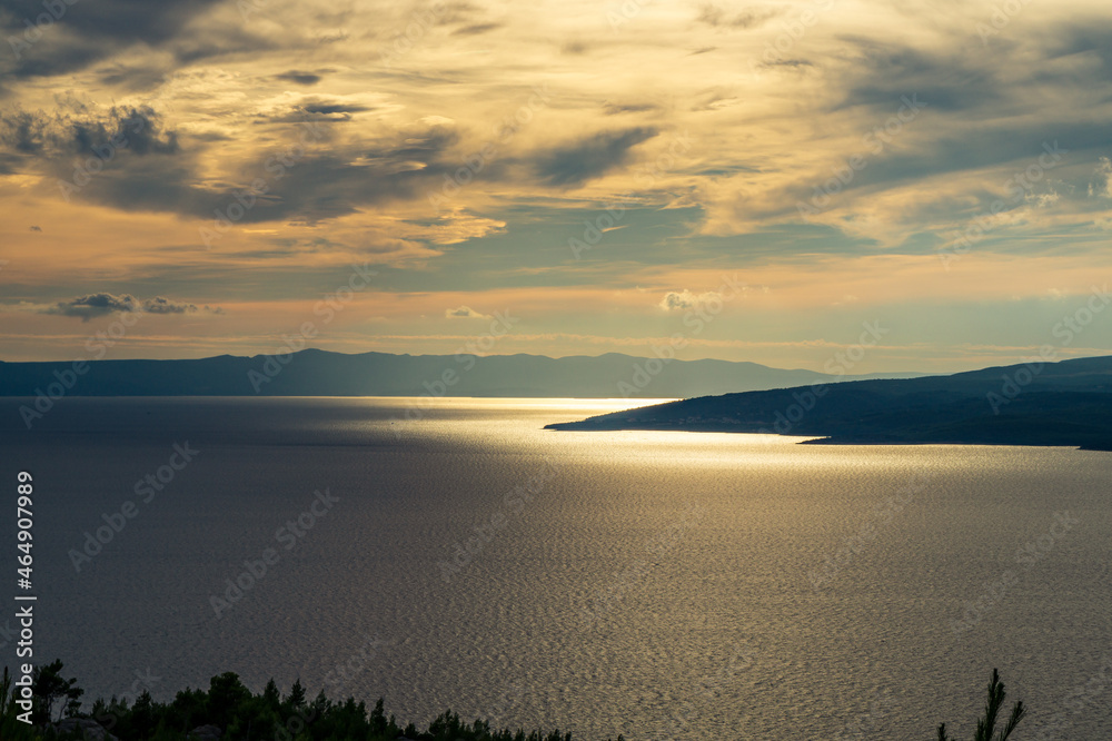 Fototapeta premium Island in sunset time