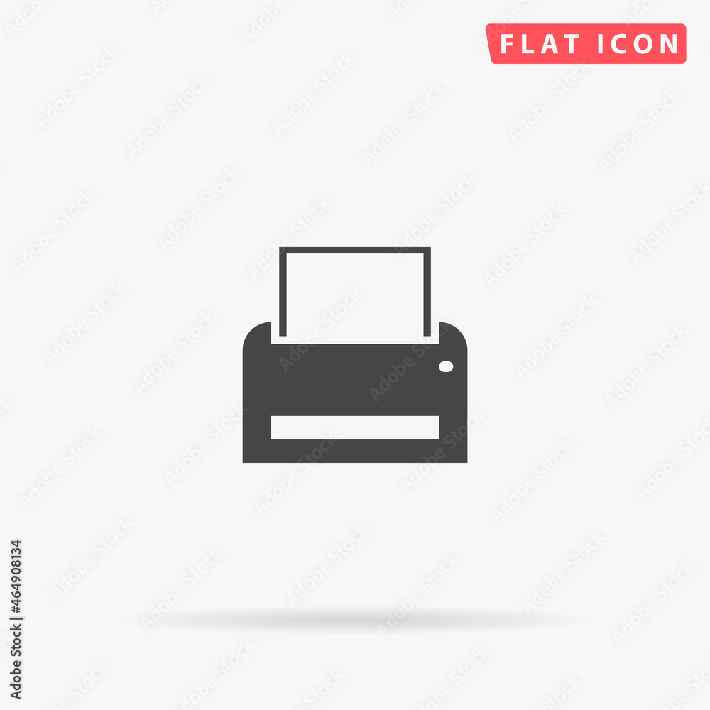 Printer flat vector icon Printer flat vector icon