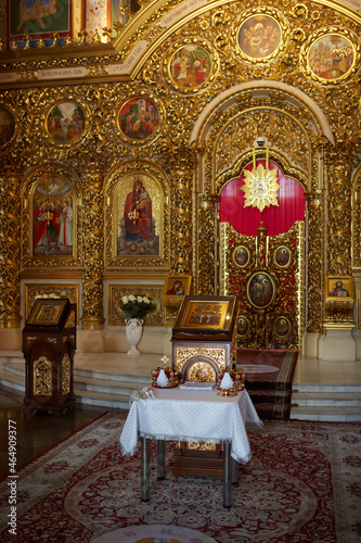 Interior of St. Michael's Golden-Domed Monastery at Kiev, Ukraine.