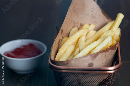 deep fried baked french fries, fast-cooked french fries