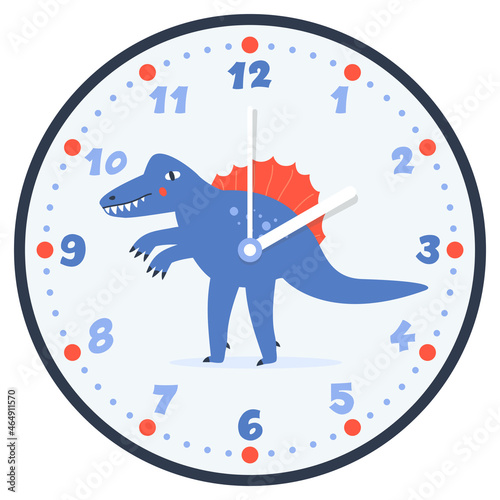 dino clock face