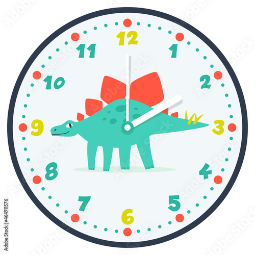 dino clock face