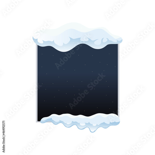 Square Snow Cap Composition