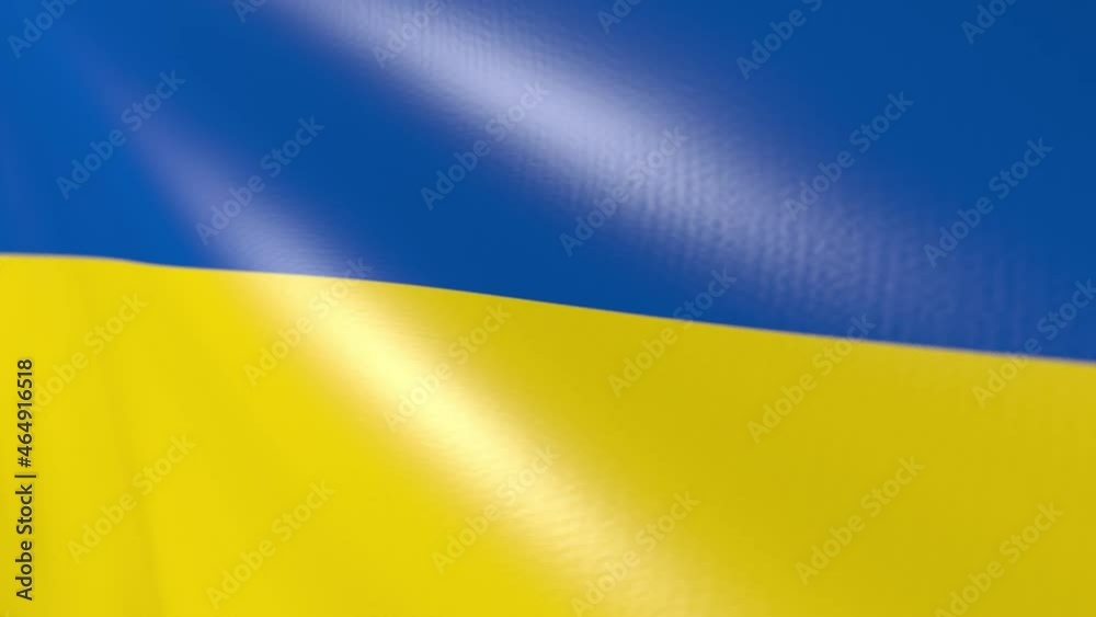 Flag of Ukraine in the wind. 3d animation Flag of Ukraine in the wind. 3d animation