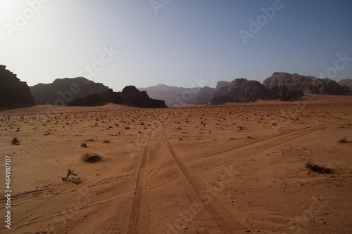 Stunning views of Wadi Rum desert  Jordan