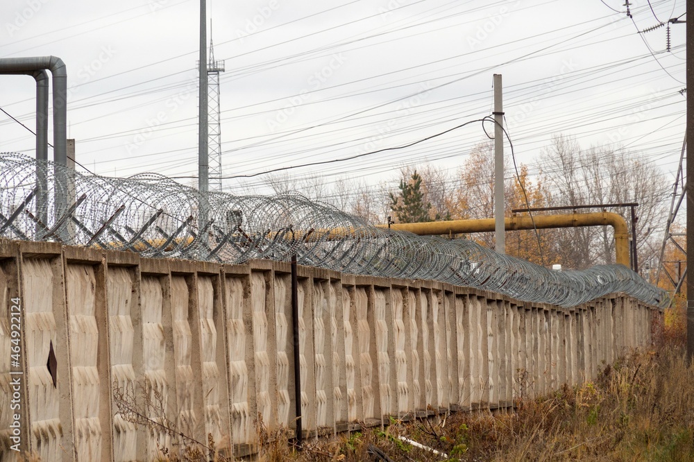 Fototapeta premium Barbed wire