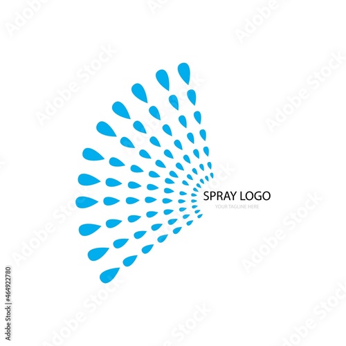 Spray icon logo vector