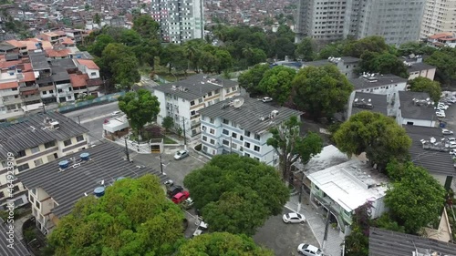 salvador, bahia, brazil - october 24, 2021: aerial view of a popular housing apartment condominium in the Cabula neighborhood in the city of Salvador. photo