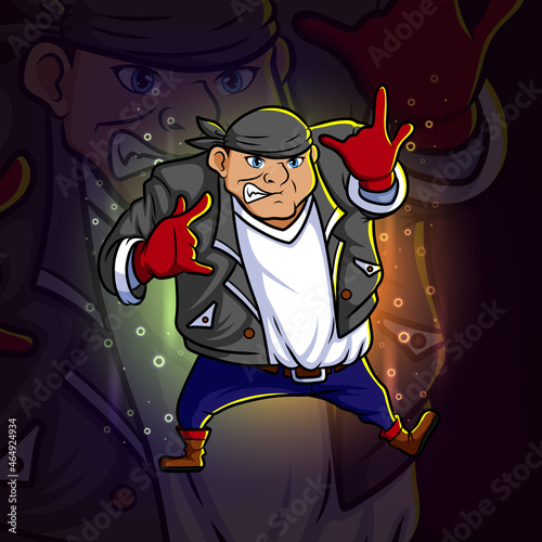 The cool thief esport mascot design