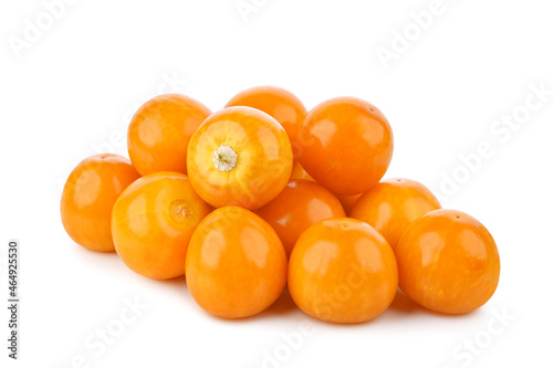 Cape gooseberry (physalis) isolated on white background.