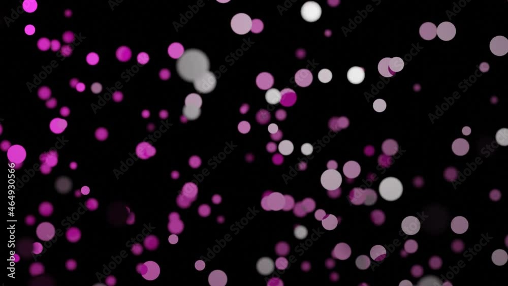 Abstract blur bubble animation with dark background Abstract blur bubble animation with dark background
