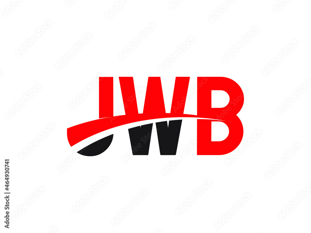 JWB Letter Initial Logo Design Vector Illustration