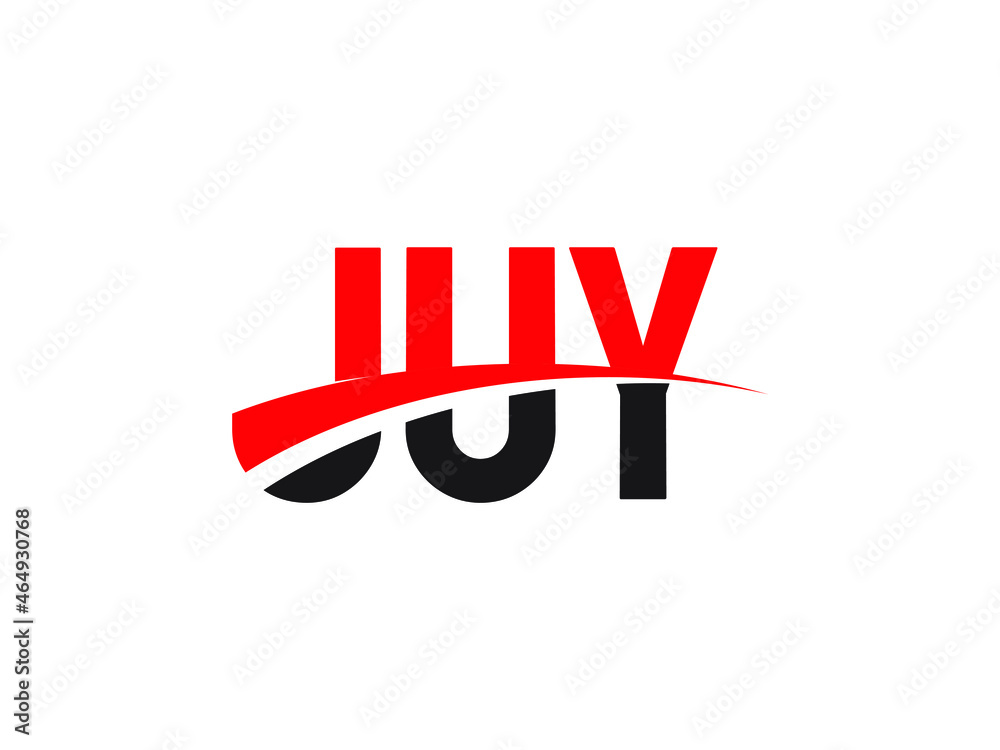 Obraz premium JUY Letter Initial Logo Design Vector Illustration