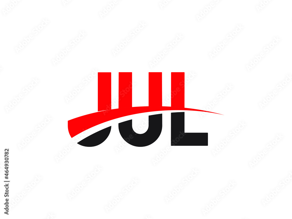 JUL Letter Initial Logo Design Vector Illustration