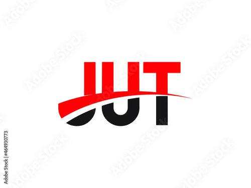 JUT Letter Initial Logo Design Vector Illustration