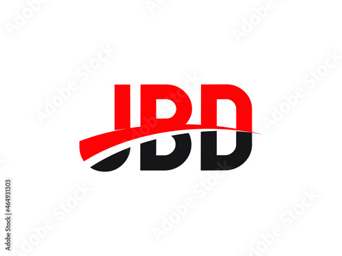 JBD Letter Initial Logo Design Vector Illustration